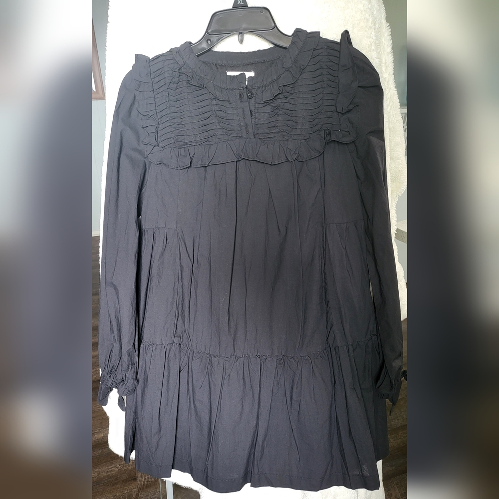 Long-sleeved Black Dress